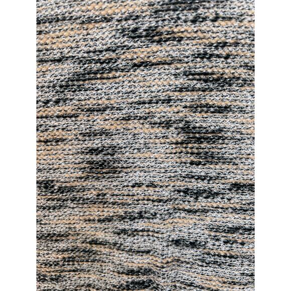 Designer YA LOS ANGELES Dolman Sleeve Crop Sweater Oversized Small Black Silver - Picture 5 of 6